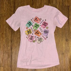 Bella Canvas Light Pink Graphic Tee